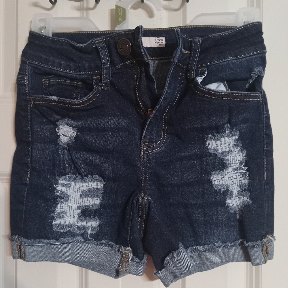 SO High Rise Denim Shorts